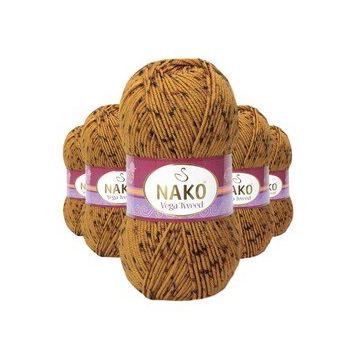 Nako No: 31750 5 Adet Vega Tweed Premium Akrilik El Örgü İpi Yünü