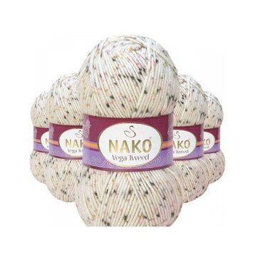 Nako No: 31752 5 Adet Vega Tweed Premium Akrilik El Örgü İpi Yünü