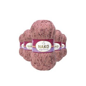 Nako No: 31760 5 Adet Vega Tweed Premium Akrilik El Örgü İpi Yünü