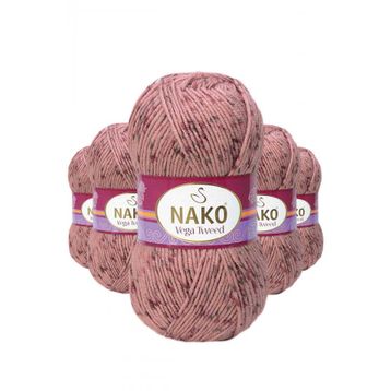 Nako No: 31760 5 Adet Vega Tweed Premium Akrilik El Örgü İpi Yünü