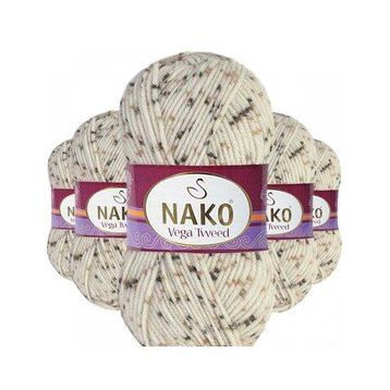Nako No: 35017 5 Adet Vega Tweed Premium Akrilik El Örgü İpi Yünü