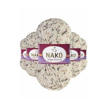Nako No: 35017 5 Adet Vega Tweed Premium Akrilik El Örgü İpi Yünü