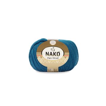 Nako Pure Wool 5400 Petrol El Örgü İpi