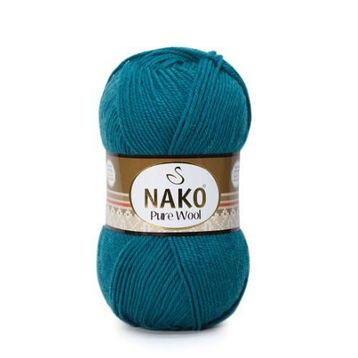 Nako Pure Wool 5400 Petrol El Örgü İpi