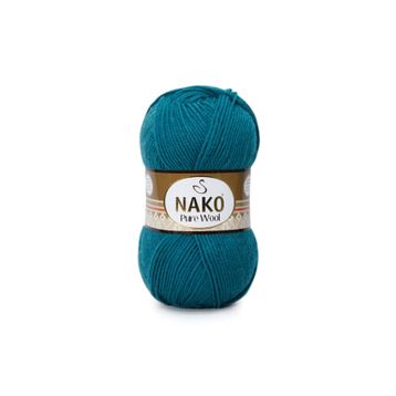 Nako Pure Wool 5400 Petrol El Örgü İpi