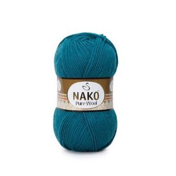Nako Pure Wool 5400 Petrol El Örgü İpi