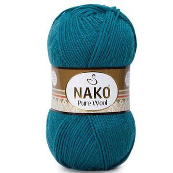 Nako Pure Wool 5400 Petrol El Örgü İpi