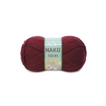 Nako Renk No:999 Bordo 5 Adet Vizon Premium Akrilik El Örgü İpi Yünü