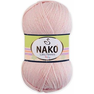 Nako Saten 1479 Açık Pudra Örgü İpi