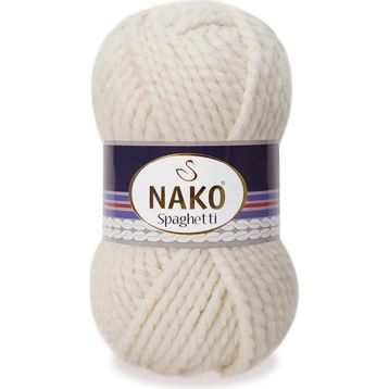 Nako Spaghetti 288 Bone Grey El Örgü İpi