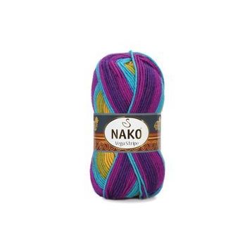 Nako Vega Stripe 82410 El Örgü İpi