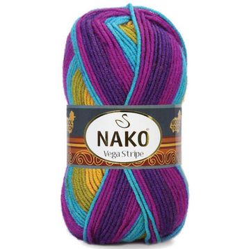 Nako Vega Stripe 82410 El Örgü İpi