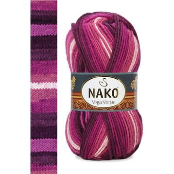 Nako Vega Stripe 82413 El Örgü İpi