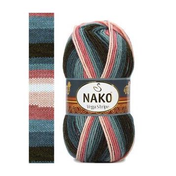 Nako Vega Stripe 82418 Örgü İpi