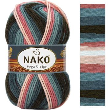 Nako Vega Stripe 82418 Örgü İpi