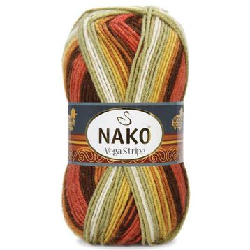 Nako Vega Stripe 82419 El Örgü İpi