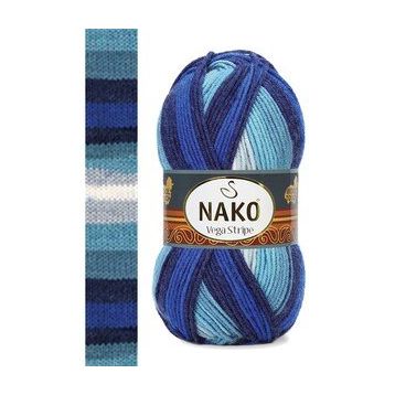 Nako Vega Stripe 82423 El Örgü İpi