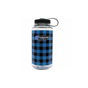 Nalgene 32 Oz Wide Mouth Blue Plaid Suluk