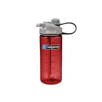 Nalgene Multi Drink Red Gray Cap Tritan Suluk