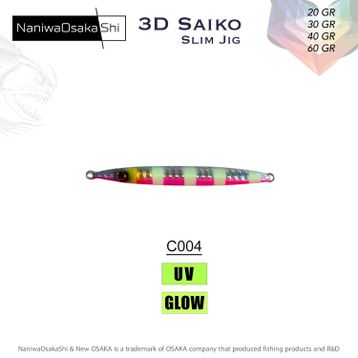 NaniwaOsakashi 3D Saiko 40 gr C004 Slim Jig