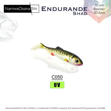 NaniwaOsakashi Endurande Shad 70 mm C050 Silikon Yem