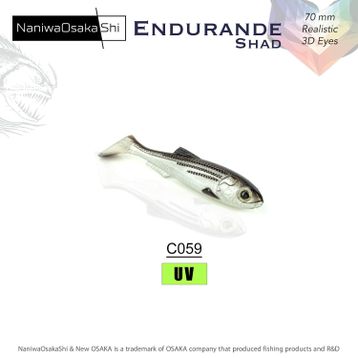 NaniwaOsakashi Endurande Shad 70 mm C059 Silikon Yem