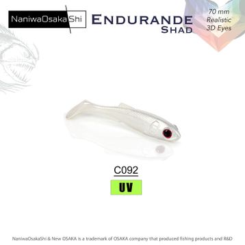 NaniwaOsakashi Endurande Shad 70 mm C092 Silikon Yem