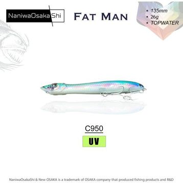 NaniwaOsakashi Fat Man 135 mm 26 gr Topwater C950 Sahte Balık