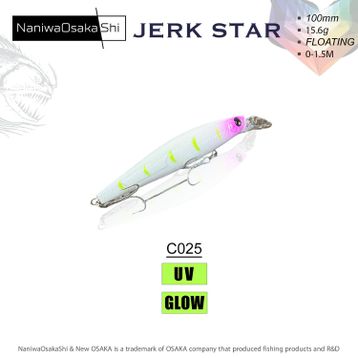 NaniwaOsakashi Jerkstar 100 mm 15.6 gr Color C025 Sahte Balık