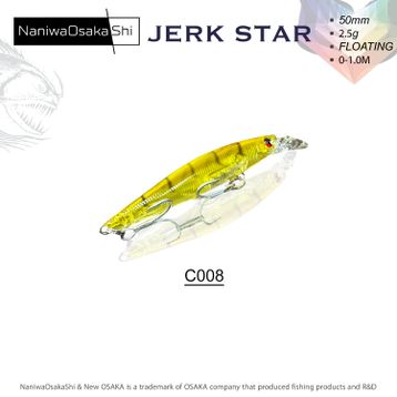 NaniwaOsakashi Jerkstar 50 mm 2.5 gr Color C008 Sahte Balık