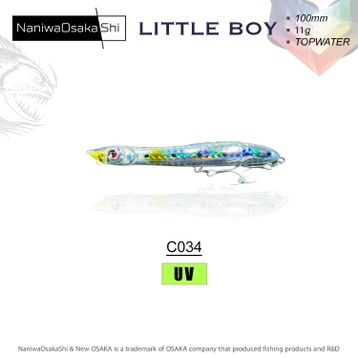 NaniwaOsakashi Little Boy 100 mm 11 gr Topwater C034 Sahte Balık