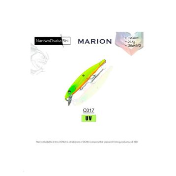 NaniwaOsakashi Marion 120 mm 20.5 gr Sinking C017 Sahte Balık