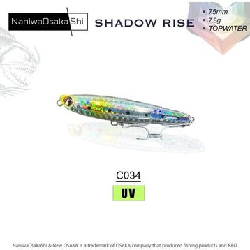NaniwaOsakashi Shadow Rise 75 mm 7.8 gr C034 Sahte Balık