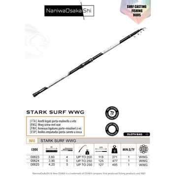 NaniwaOsakashi Stark Surf 4.20 cm 100-250 Olta Kamışı