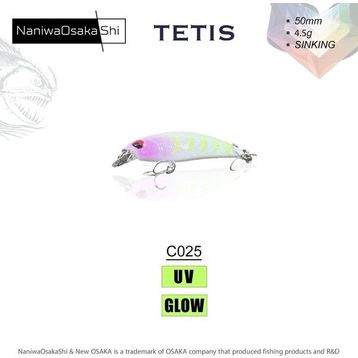 NaniwaOsakashi Tetis 50 mm 4.5 gr Sinking C025 Sahte Balık