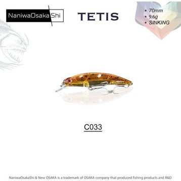 NaniwaOsakashi Tetis 70 mm 9.6 gr Sinking C033 Sahte Balık