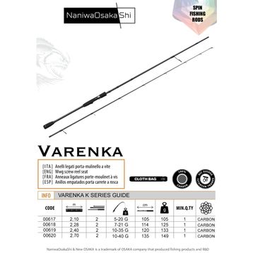 NaniwaOsakashi Varenka 2.40 cm 10-35 gr Olta Kamışı