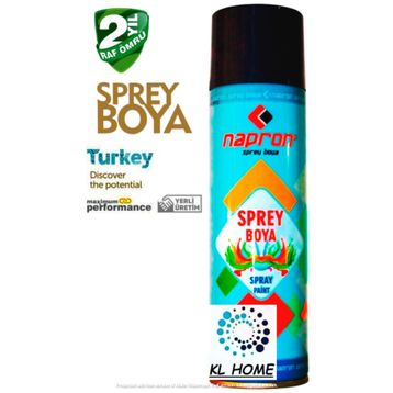 Napron Mat Siyah 200 ml Sprey Boya