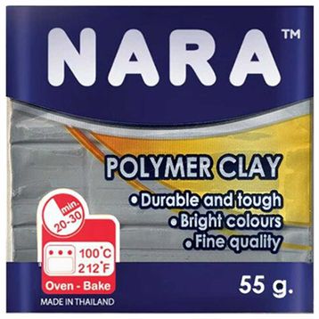 Nara Pm25 Metallic Grey 55 gr 6'lı Şirink Polimer Kil