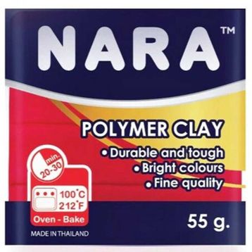 Nara Pm48 Primary Red 55 gr 6'lı Şirink Polimer Kil