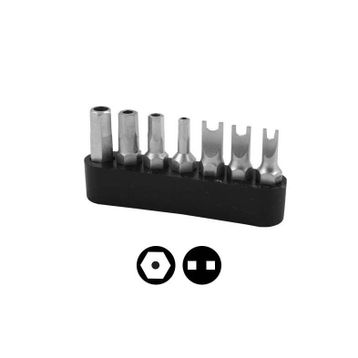 Narex 857100 1/4'' 25 mm 7 Parça Delikli Allen Spanner Bits Uç Set