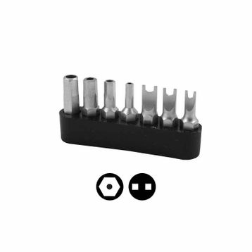 Narex 857100 1/4'' 25 mm 7 Parça Delikli Allen Spanner Bits Uç Set