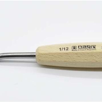 Narex 893112 12X90 mm Wood Line Bükülmüş Sola Eğri Ağız Oyma İskarpelası