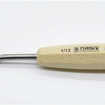 Narex 893112 12X90 mm Wood Line Bükülmüş Sola Eğri Ağız Oyma İskarpelası