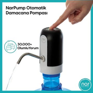 Narpump Np-002 Siyah Şarjlı Damacana Pompası