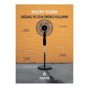 Narte NT-RCF180 18 inç Ayaklı Vantilatör