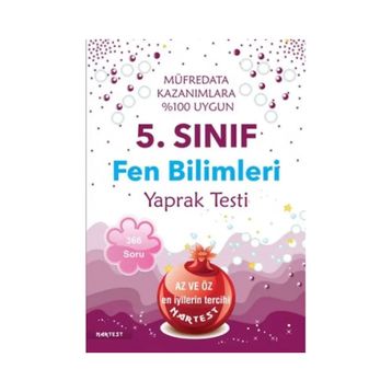 Nartest 5.Sınıf Fen Bilimleri Yaprak Testi
