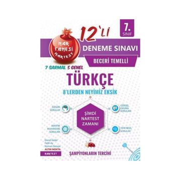 Nartest Yayınları 7. Sınıf Beceri Temelli Türkçe Deneme Sınavı