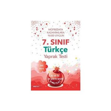 Nartest Yayınları 7.Sınıf Türkçe Yaprak Test