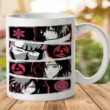 Naruto Sharigans Baskılı Kupa Bardak